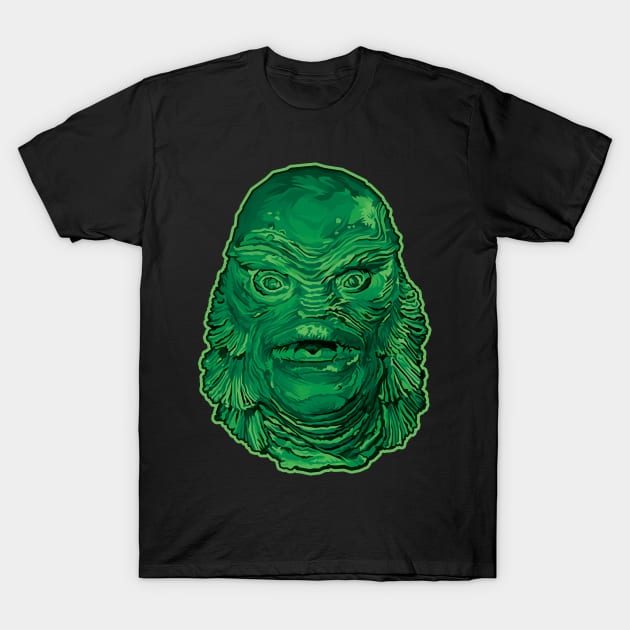 The Creature is here... T-Shirt by pentoolarts